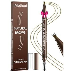 iMethod Microblading Eyebrow Pen Eyebrow Pencil 2-in-1 Dual-Ended Pencils